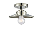 Innovations - 284-1C-BPN-M1-PN - One Light Semi-Flush Mount - Nouveau - Black Polished Nickel