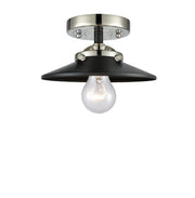 Innovations - 284-1C-BPN-M6-BK - One Light Semi-Flush Mount - Nouveau - Black Polished Nickel