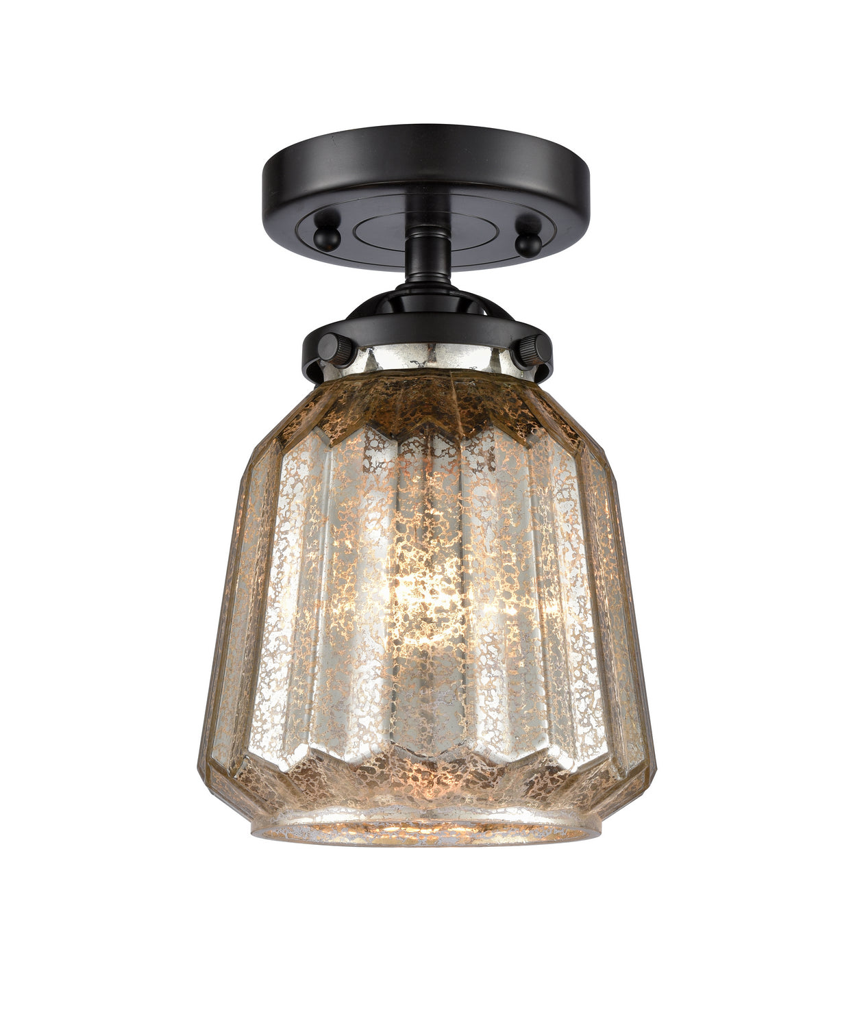 Innovations - 284-1C-OB-G146 - One Light Semi-Flush Mount - Nouveau - Oil Rubbed Bronze