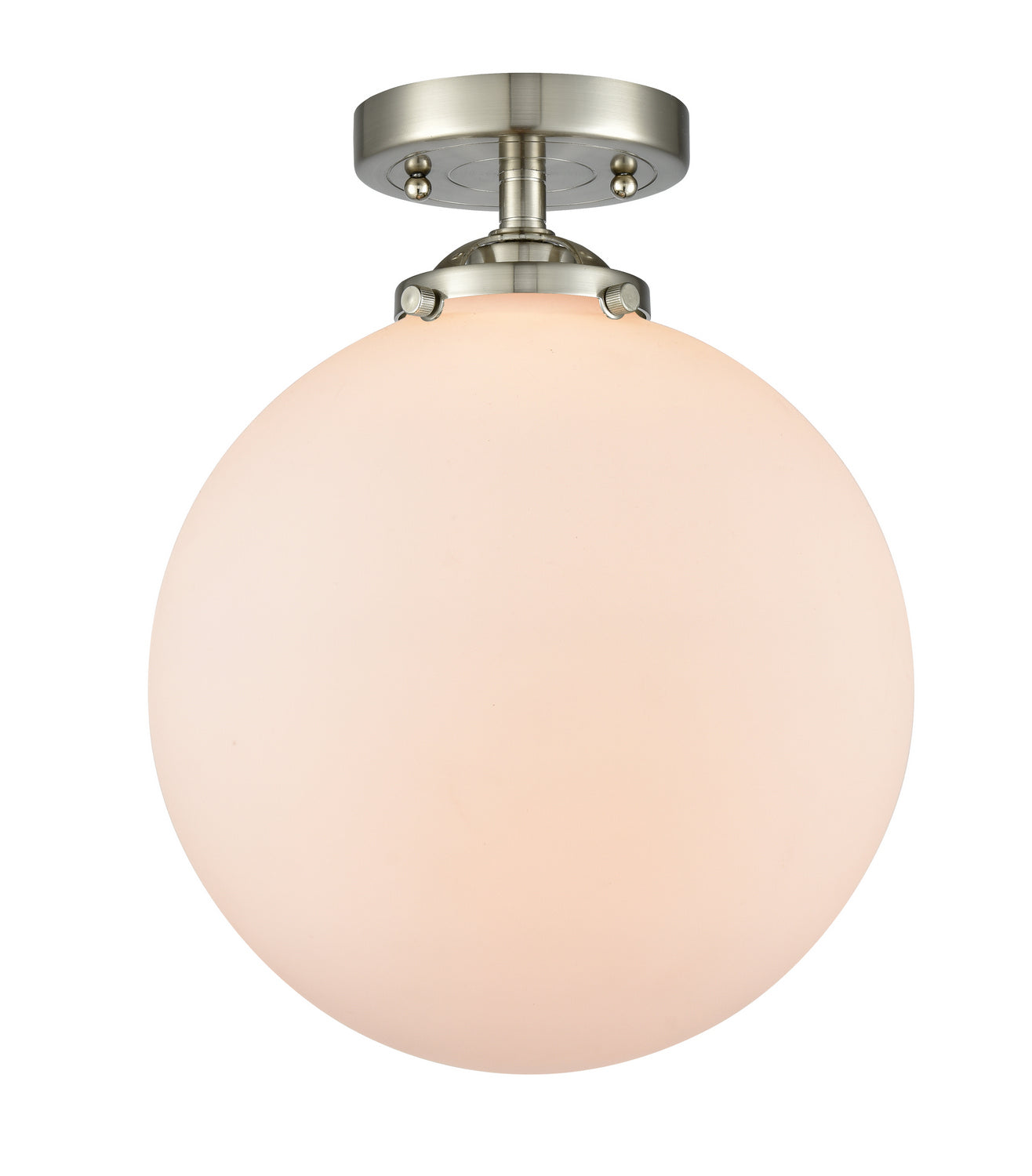Innovations - 284-1C-SN-G201-10 - One Light Semi-Flush Mount - Nouveau - Brushed Satin Nickel