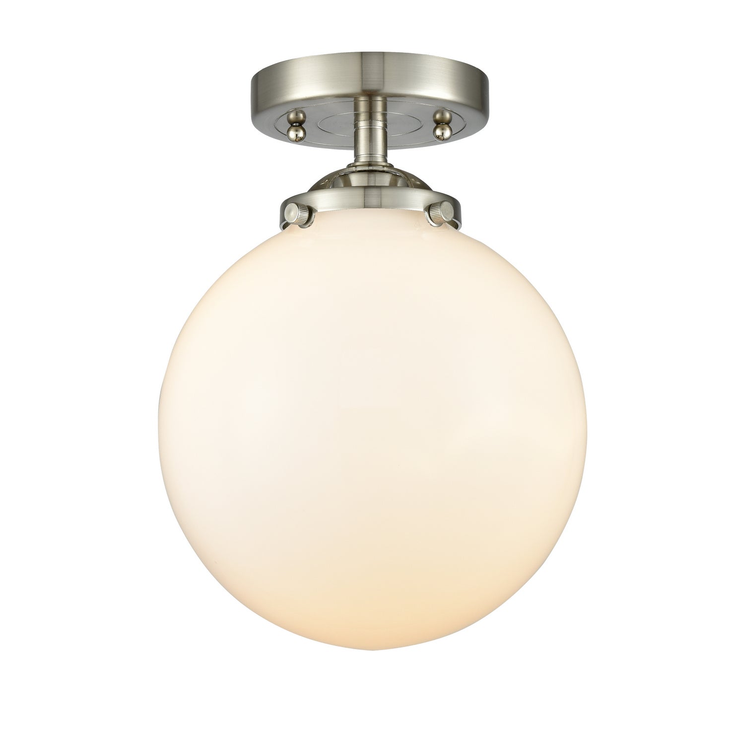 Innovations - 284-1C-SN-G201-8 - One Light Semi-Flush Mount - Nouveau - Brushed Satin Nickel