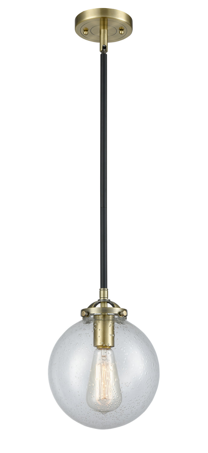Innovations - 284-1S-BAB-G204-8 - One Light Mini Pendant - Nouveau - Black Antique Brass