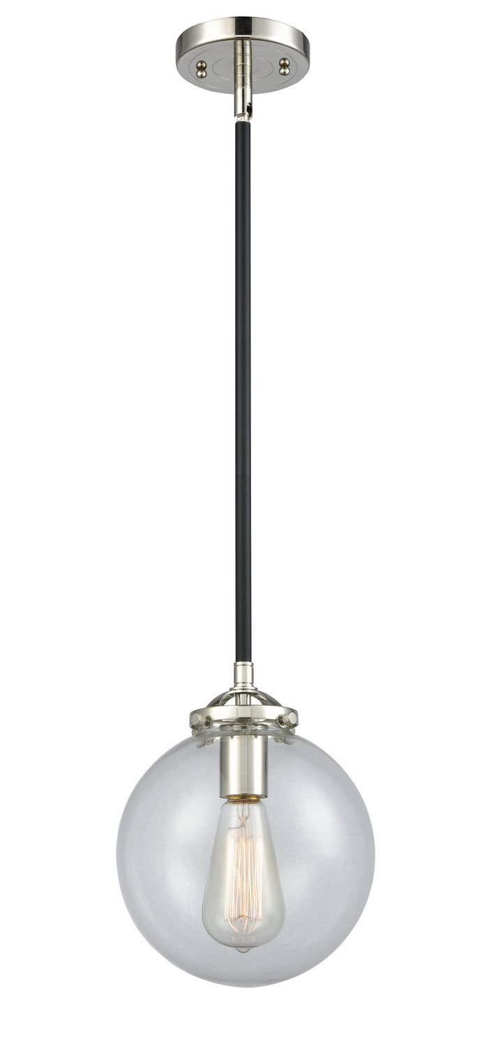 Innovations - 284-1S-BPN-G202-8 - One Light Mini Pendant - Nouveau - Black Polished Nickel