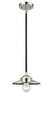 Innovations - 284-1S-BPN-M1-PN - One Light Mini Pendant - Nouveau - Black Polished Nickel