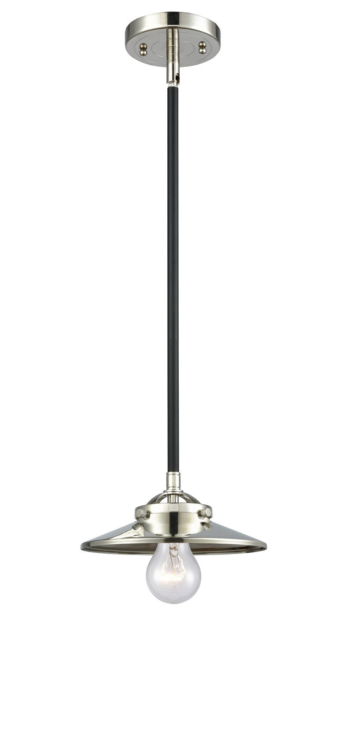 Innovations - 284-1S-BPN-M1-PN - One Light Mini Pendant - Nouveau - Black Polished Nickel