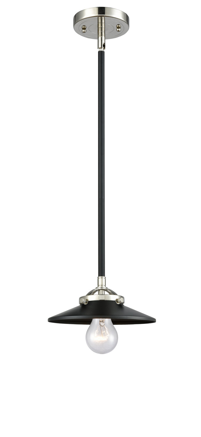 Innovations - 284-1S-BPN-M6-BK - One Light Mini Pendant - Nouveau - Black Polished Nickel