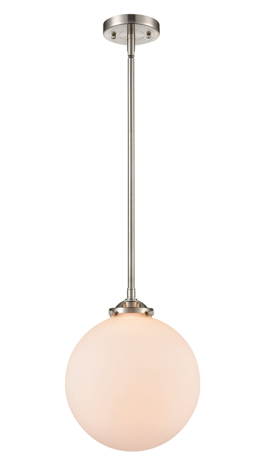Innovations - 284-1S-SN-G201-10 - One Light Mini Pendant - Nouveau - Brushed Satin Nickel