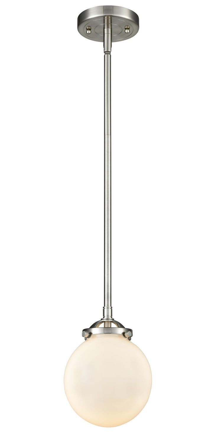 Innovations - 284-1S-SN-G201-6 - One Light Mini Pendant - Nouveau - Brushed Satin Nickel