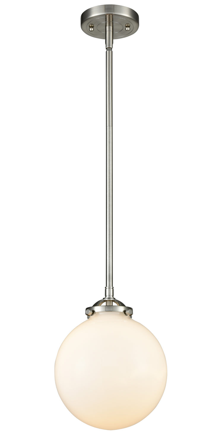Innovations - 284-1S-SN-G201-8 - One Light Mini Pendant - Nouveau - Brushed Satin Nickel