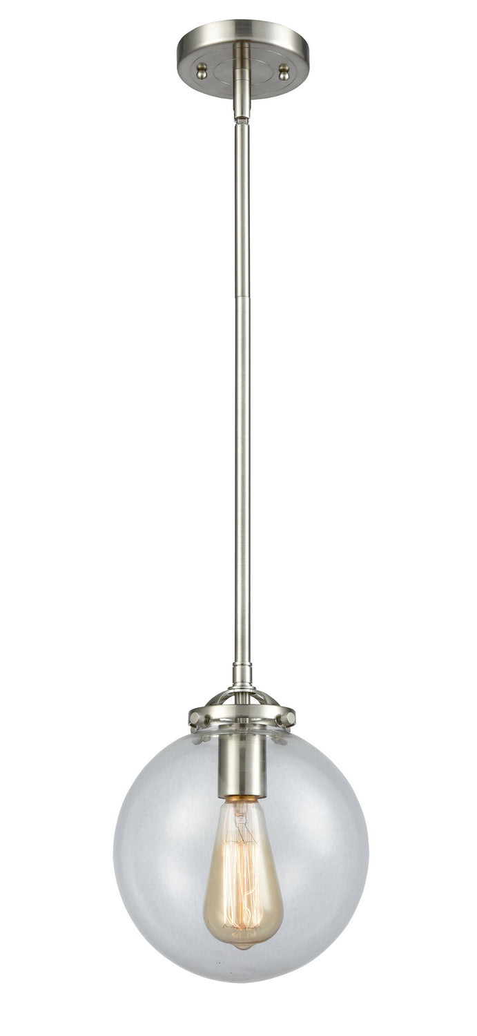 Innovations - 284-1S-SN-G202-8 - One Light Mini Pendant - Nouveau - Brushed Satin Nickel