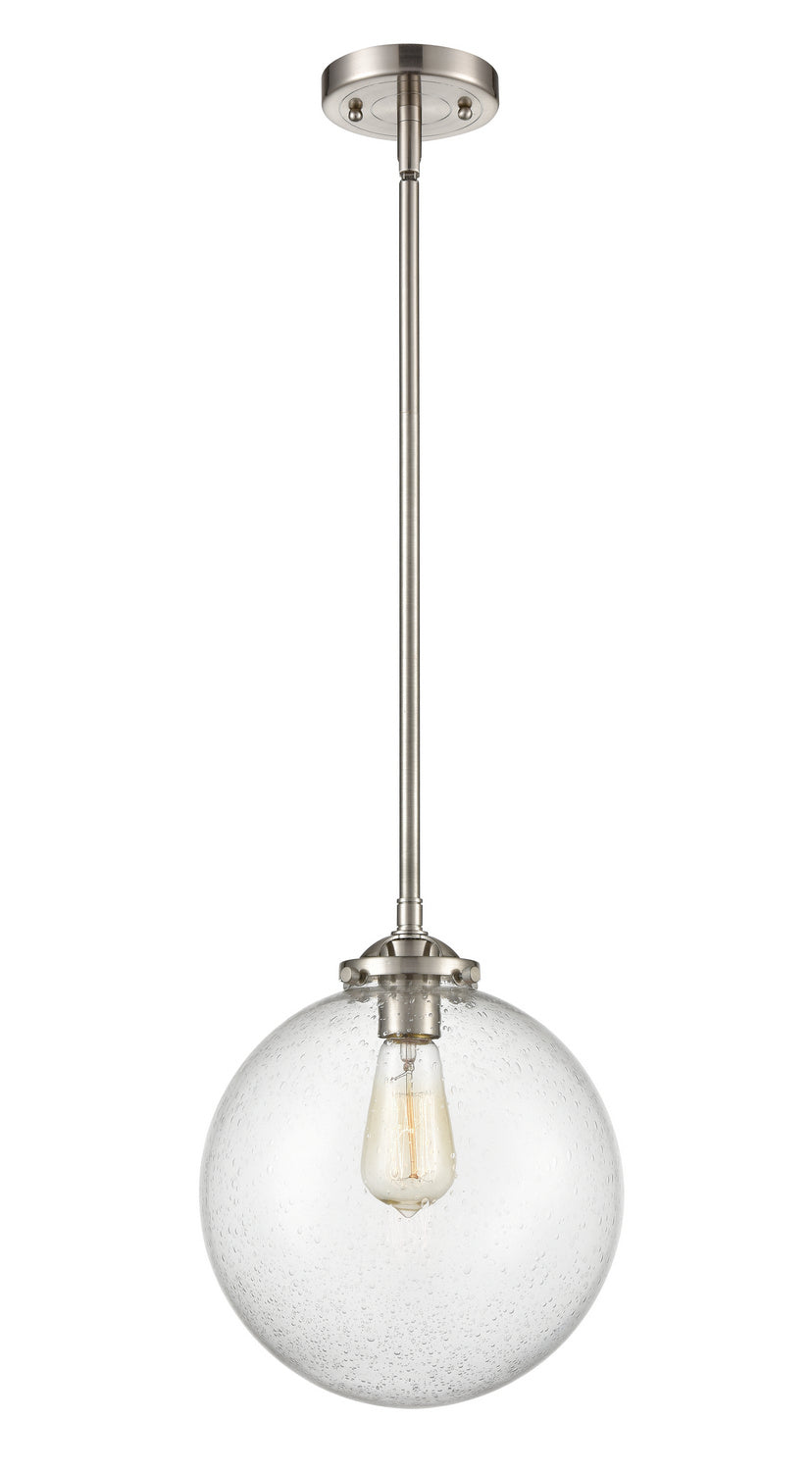 Innovations - 284-1S-SN-G204-10 - One Light Mini Pendant - Nouveau - Brushed Satin Nickel