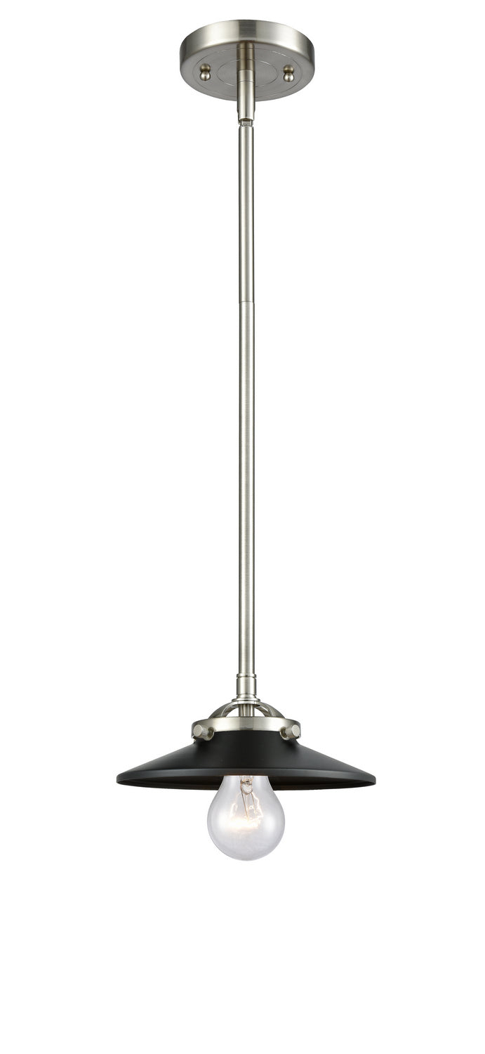 Innovations - 284-1S-SN-M6-BK - One Light Mini Pendant - Nouveau - Brushed Satin Nickel