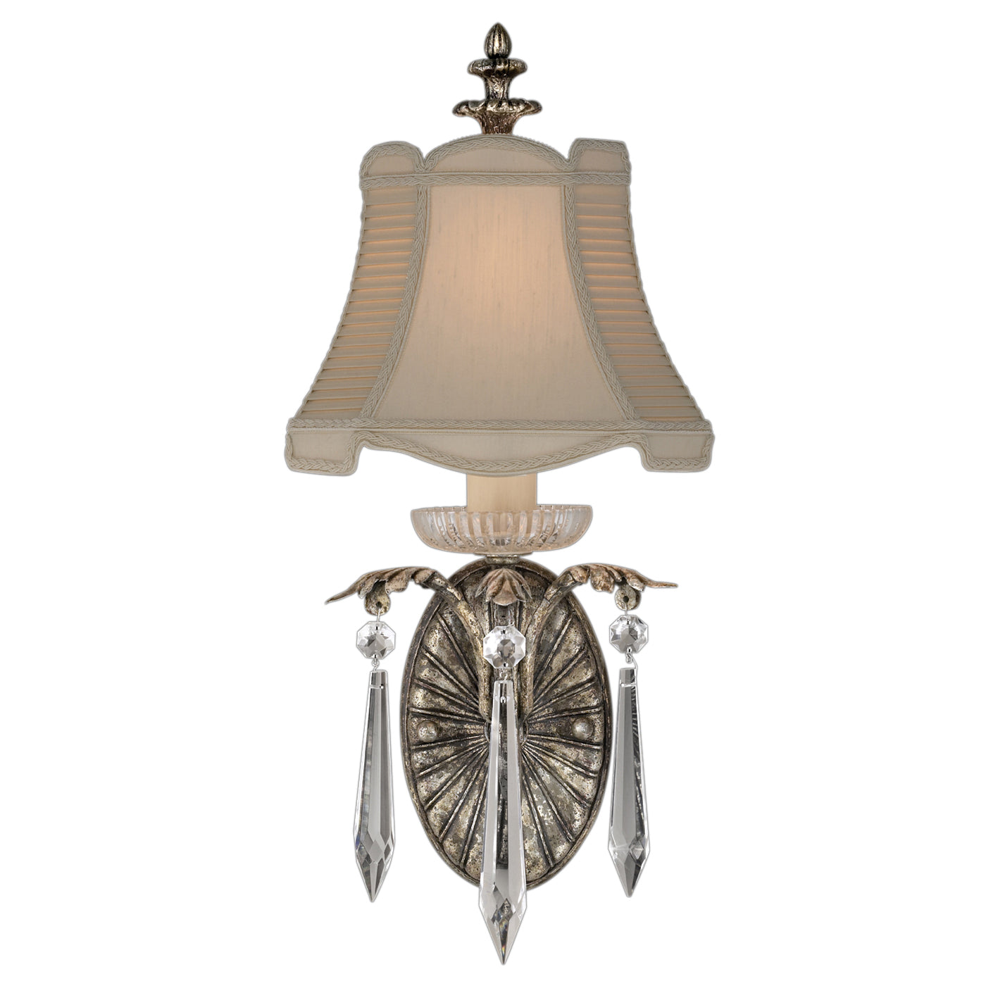 Fine Art Handcrafted Lighting - 327650ST - One Light Wall Sconce - Winter Palace - Silver