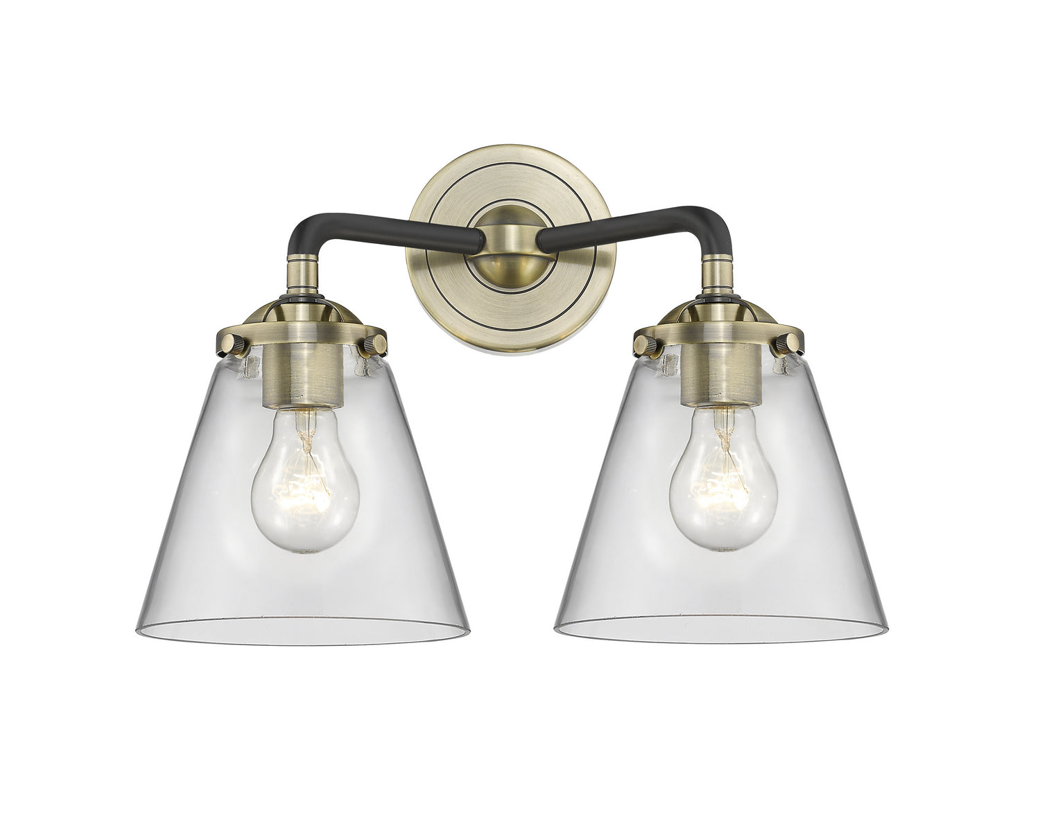 Innovations - 284-2W-BAB-G62 - Two Light Bath Vanity - Nouveau - Black Antique Brass