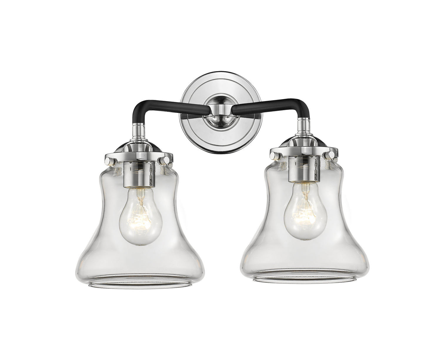 Innovations - 284-2W-BPN-G192 - Two Light Bath Vanity - Nouveau - Black Polished Nickel