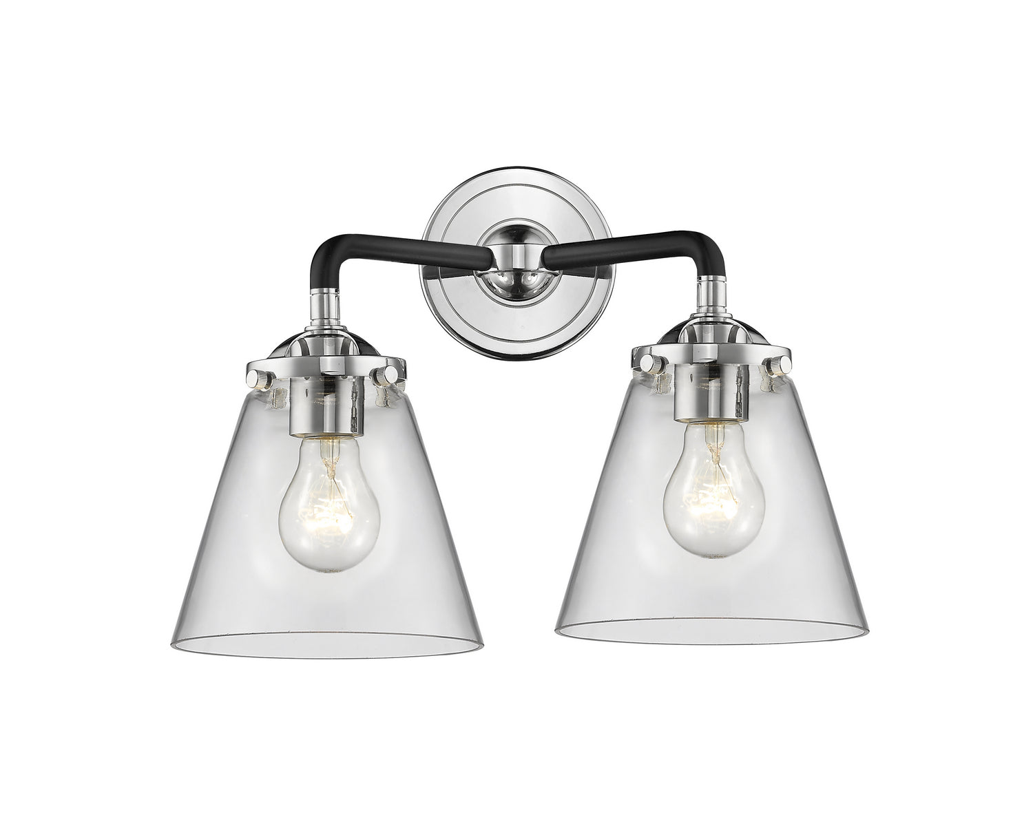 Innovations - 284-2W-BPN-G62 - Two Light Bath Vanity - Nouveau - Black Polished Nickel