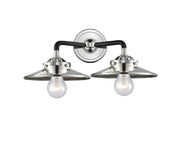 Innovations - 284-2W-BPN-M1-PN - Two Light Bath Vanity - Nouveau - Black Polished Nickel
