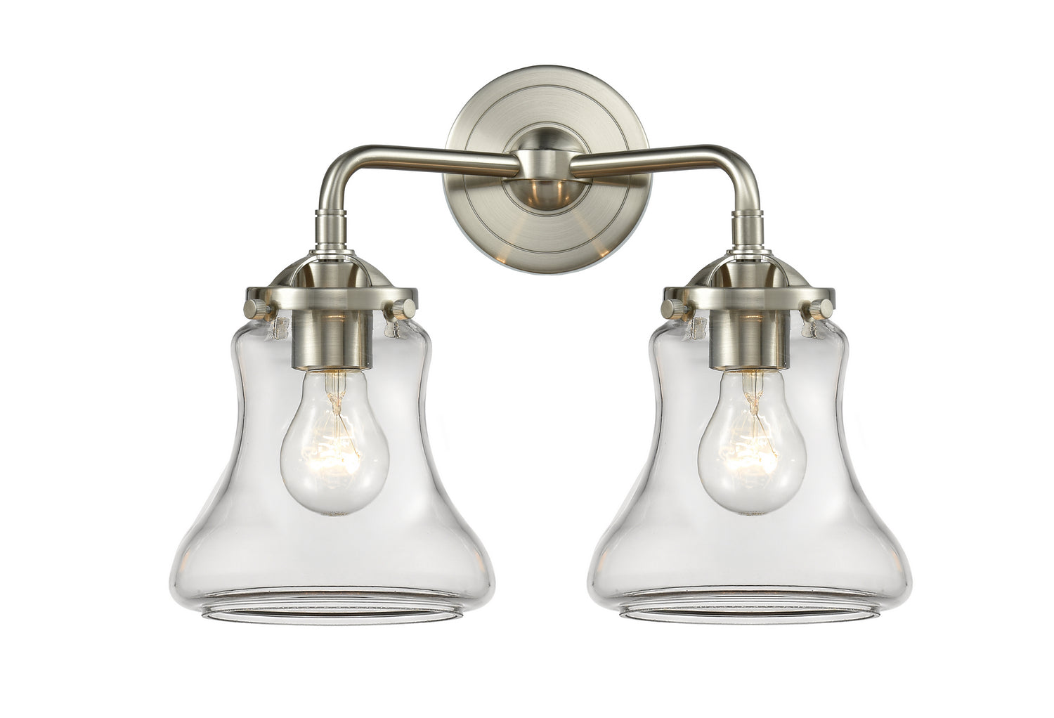 Innovations - 284-2W-SN-G192 - Two Light Bath Vanity - Nouveau - Brushed Satin Nickel