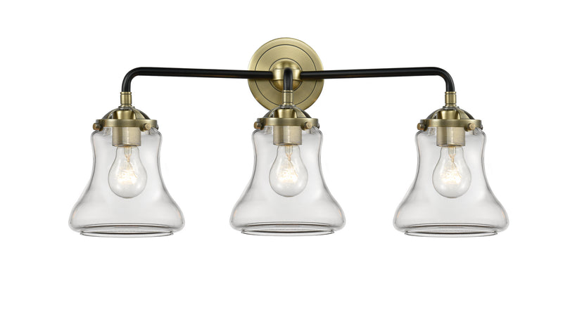 Innovations - 284-3W-BAB-G192 - Three Light Bath Vanity - Nouveau - Black Antique Brass