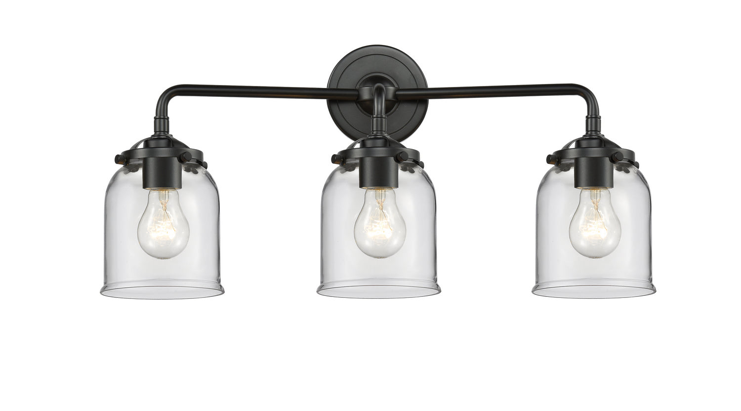 Innovations - 284-3W-OB-G52 - Three Light Bath Vanity - Nouveau - Oil Rubbed Bronze
