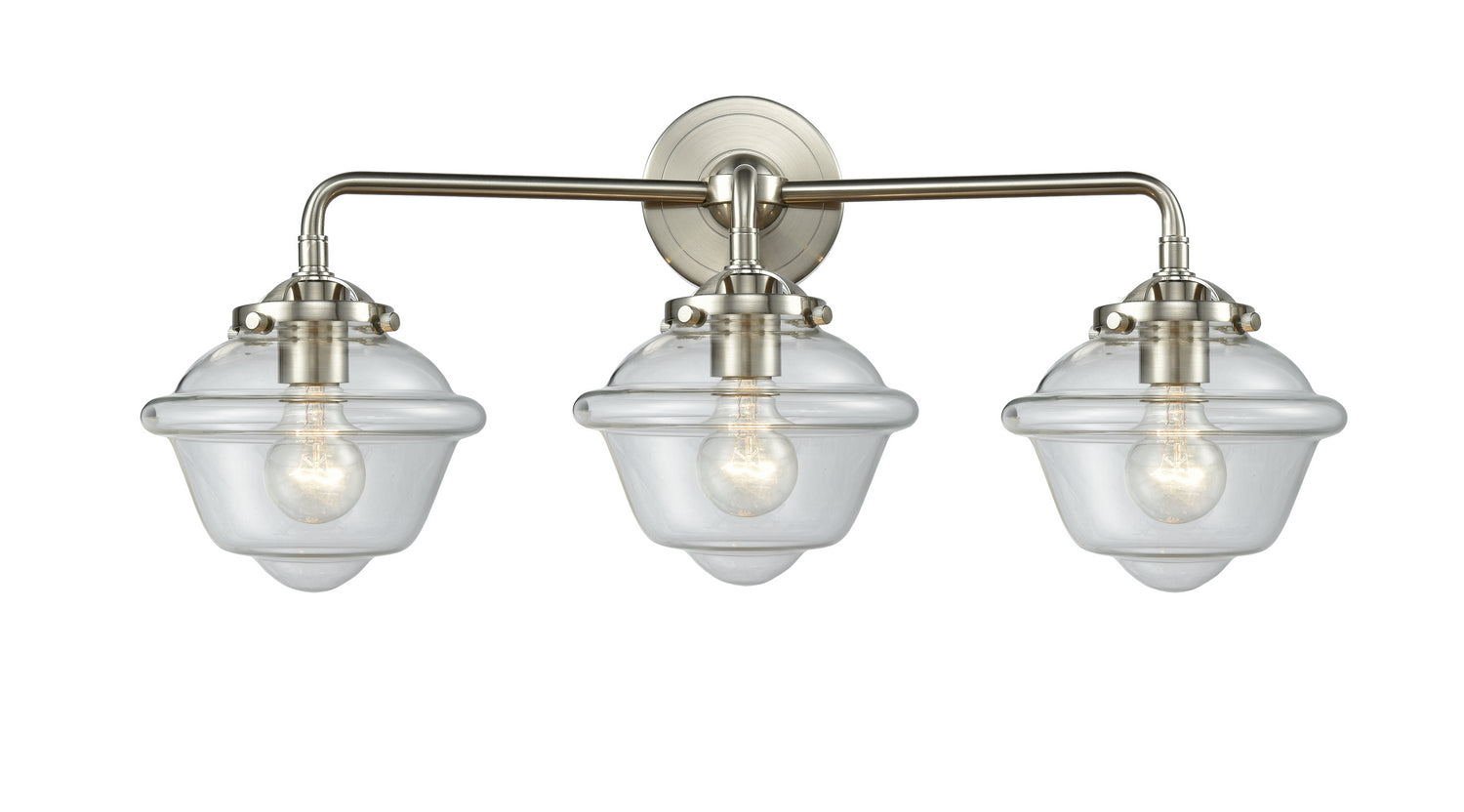 Innovations - 284-3W-SN-G532 - Three Light Bath Vanity - Nouveau - Brushed Satin Nickel