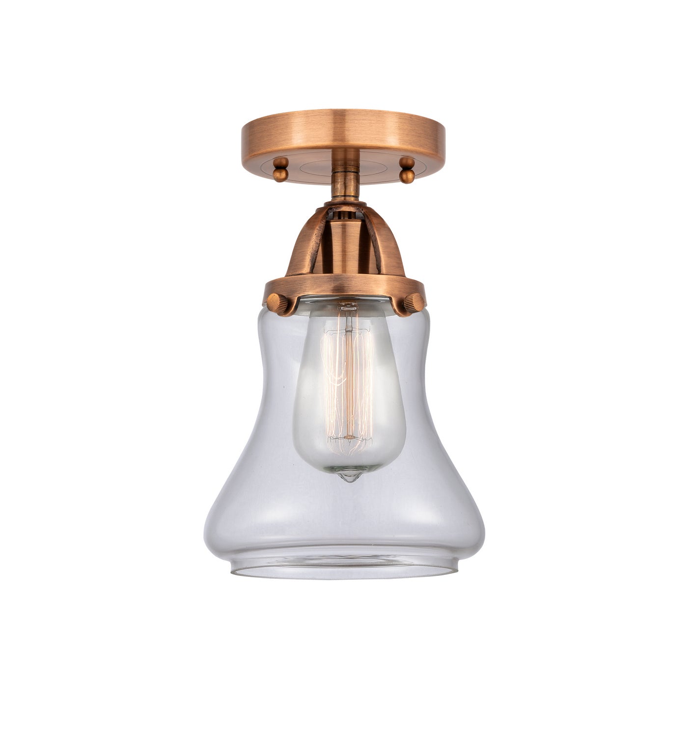 Innovations - 288-1C-AC-G192 - One Light Semi-Flush Mount - Nouveau 2 - Antique Copper