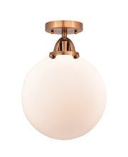 Innovations - 288-1C-AC-G201-10 - One Light Semi-Flush Mount - Nouveau 2 - Antique Copper