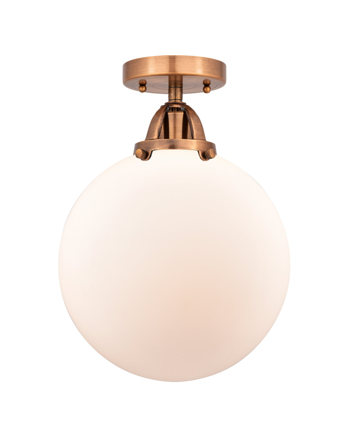 Innovations - 288-1C-AC-G201-10 - One Light Semi-Flush Mount - Nouveau 2 - Antique Copper
