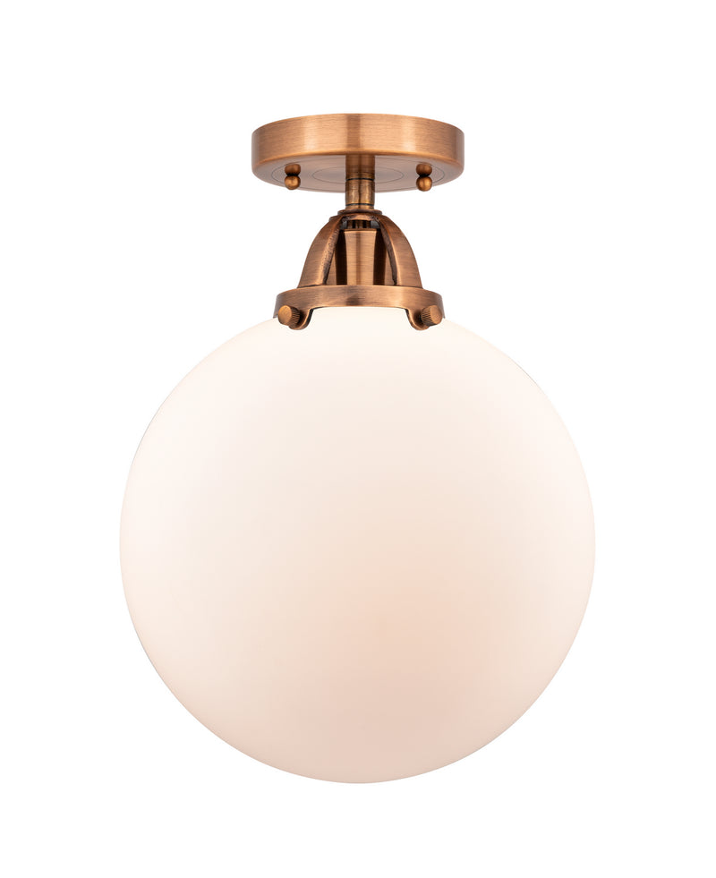 Innovations - 288-1C-AC-G201-10 - One Light Semi-Flush Mount - Nouveau 2 - Antique Copper