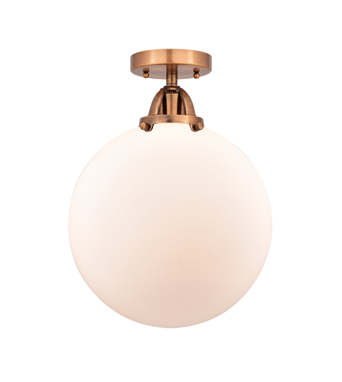 Innovations - 288-1C-AC-G201-12 - One Light Semi-Flush Mount - Nouveau 2 - Antique Copper