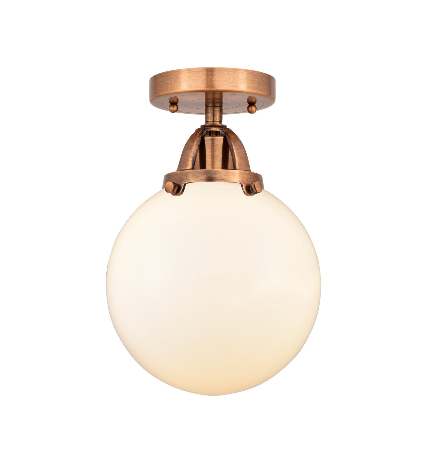 Innovations - 288-1C-AC-G201-8 - One Light Semi-Flush Mount - Nouveau 2 - Antique Copper