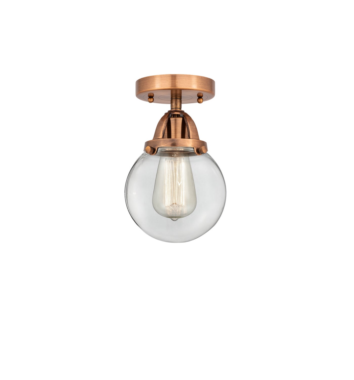 Innovations - 288-1C-AC-G202-6 - One Light Semi-Flush Mount - Nouveau 2 - Antique Copper