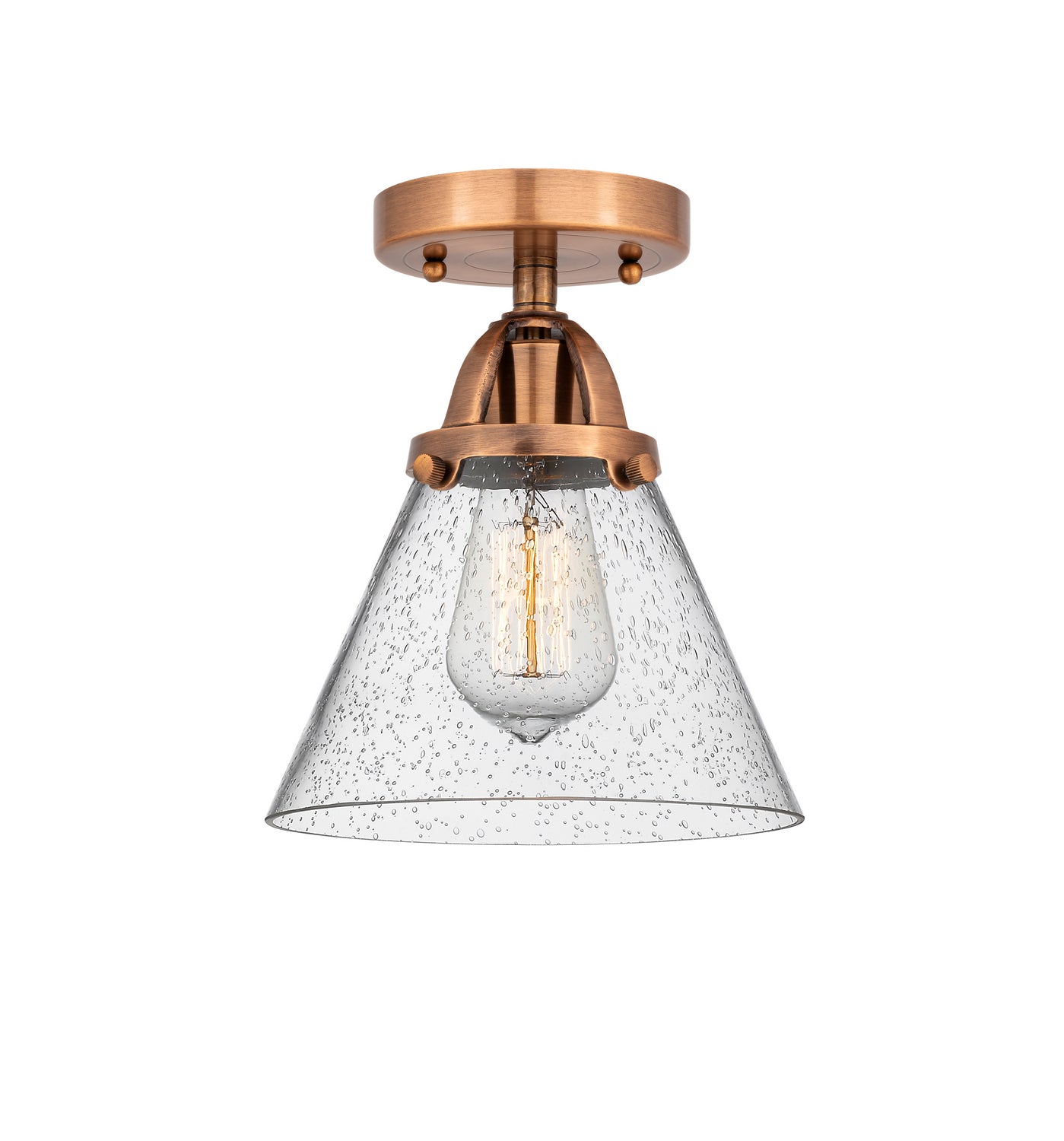 Innovations - 288-1C-AC-G44 - One Light Semi-Flush Mount - Nouveau 2 - Antique Copper