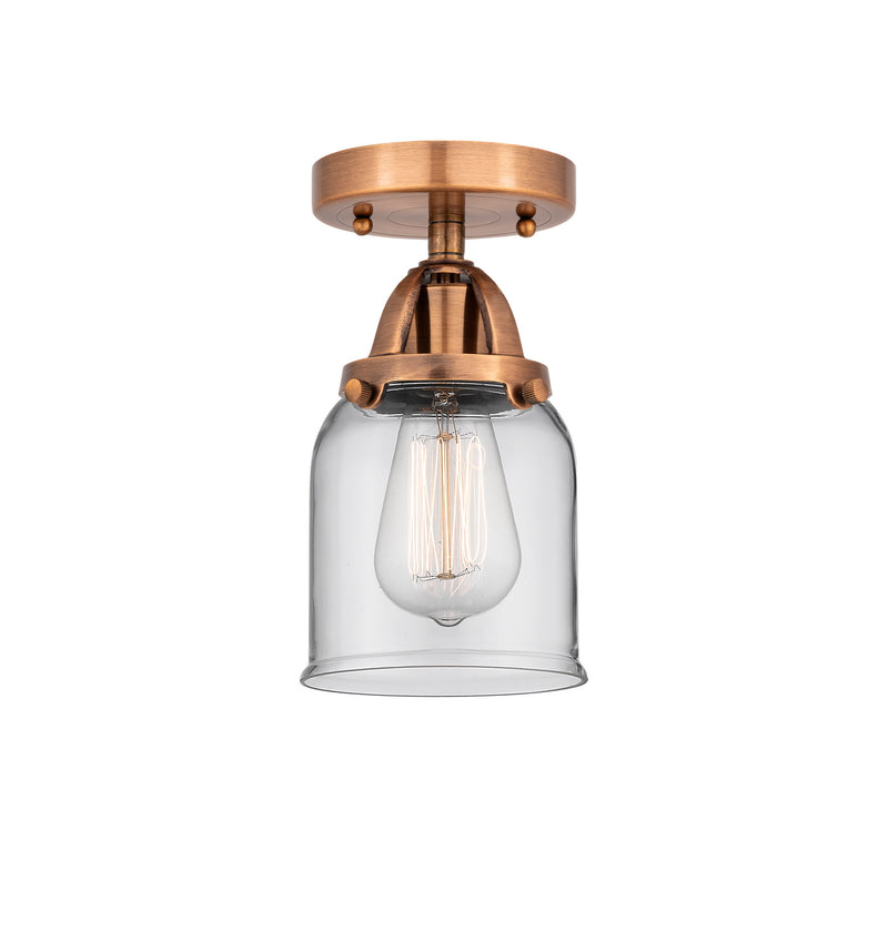Innovations - 288-1C-AC-G52 - One Light Semi-Flush Mount - Nouveau 2 - Antique Copper