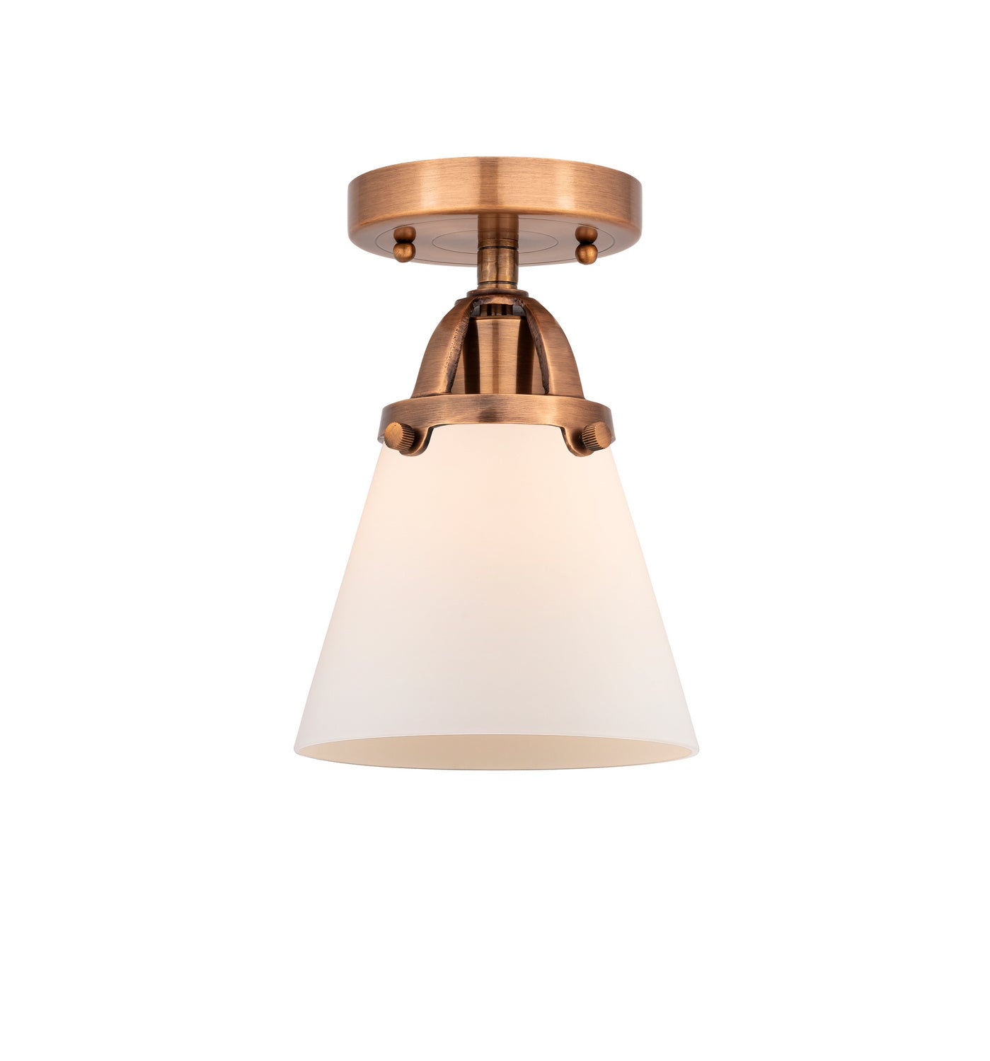 Innovations - 288-1C-AC-G61 - One Light Semi-Flush Mount - Nouveau 2 - Antique Copper