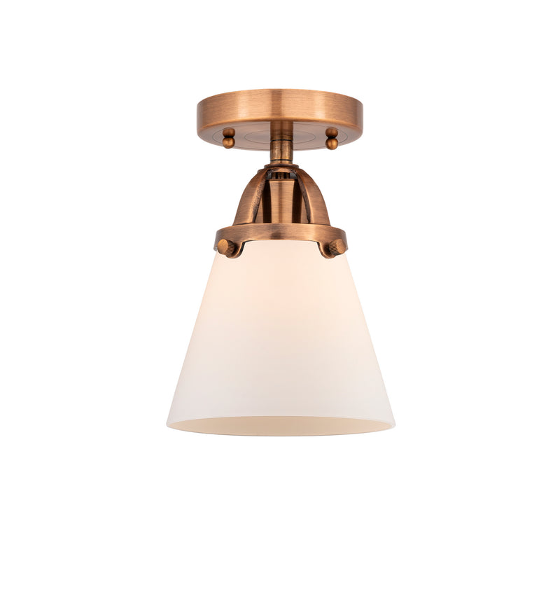 Innovations - 288-1C-AC-G61 - One Light Semi-Flush Mount - Nouveau 2 - Antique Copper