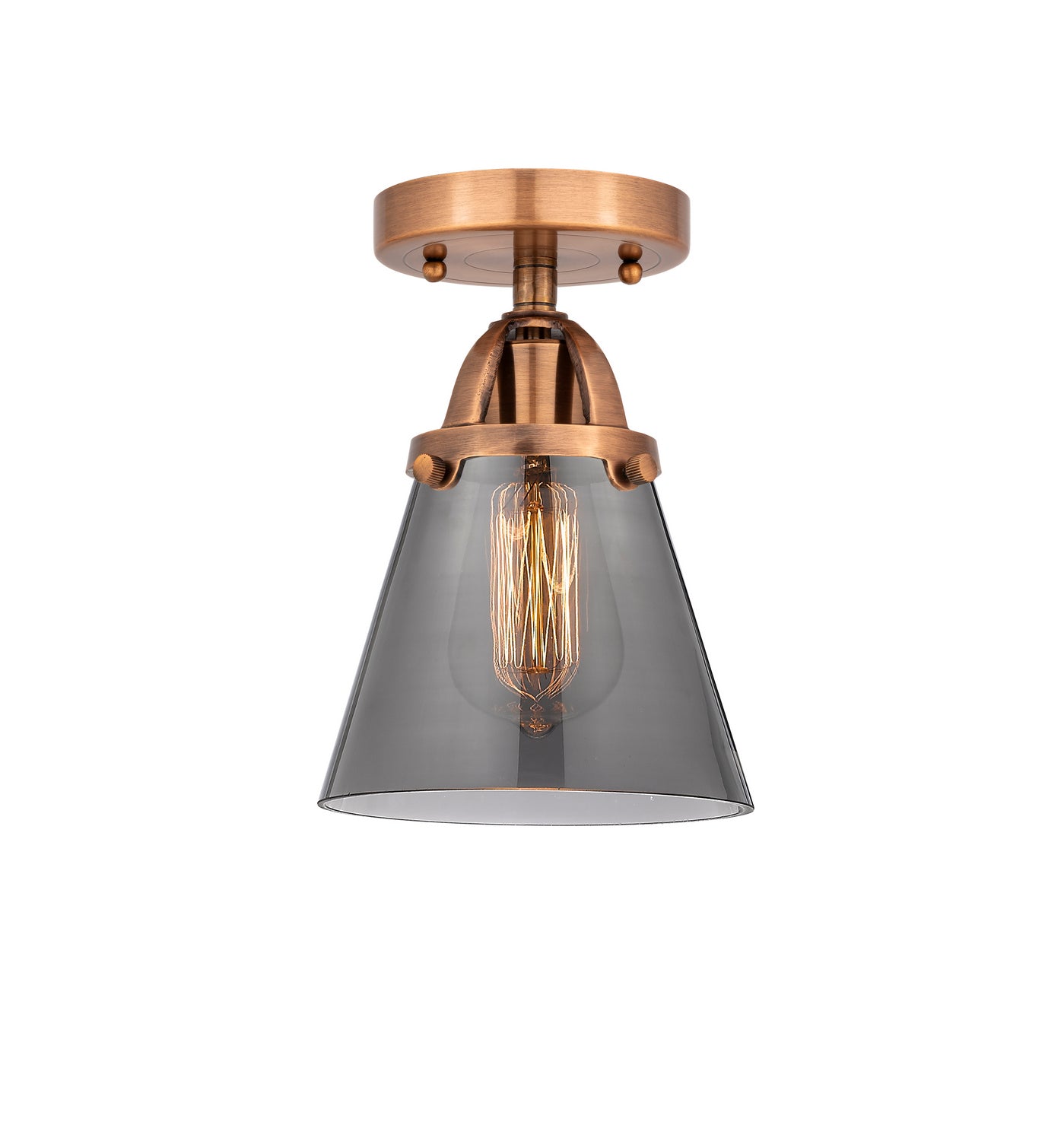Innovations - 288-1C-AC-G63 - One Light Semi-Flush Mount - Nouveau 2 - Antique Copper