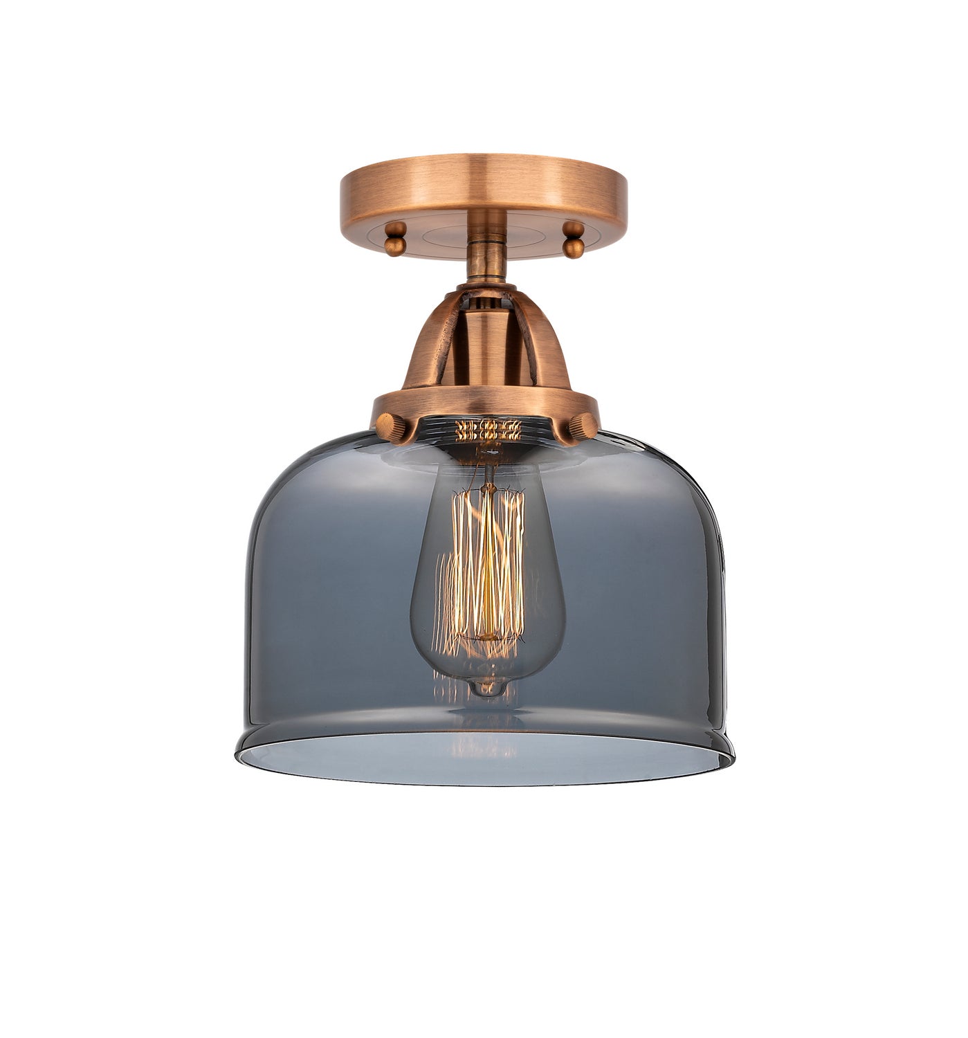 Innovations - 288-1C-AC-G73 - One Light Semi-Flush Mount - Nouveau 2 - Antique Copper