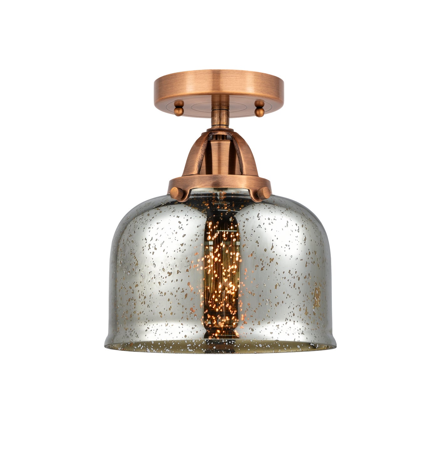 Innovations - 288-1C-AC-G78 - One Light Semi-Flush Mount - Nouveau 2 - Antique Copper