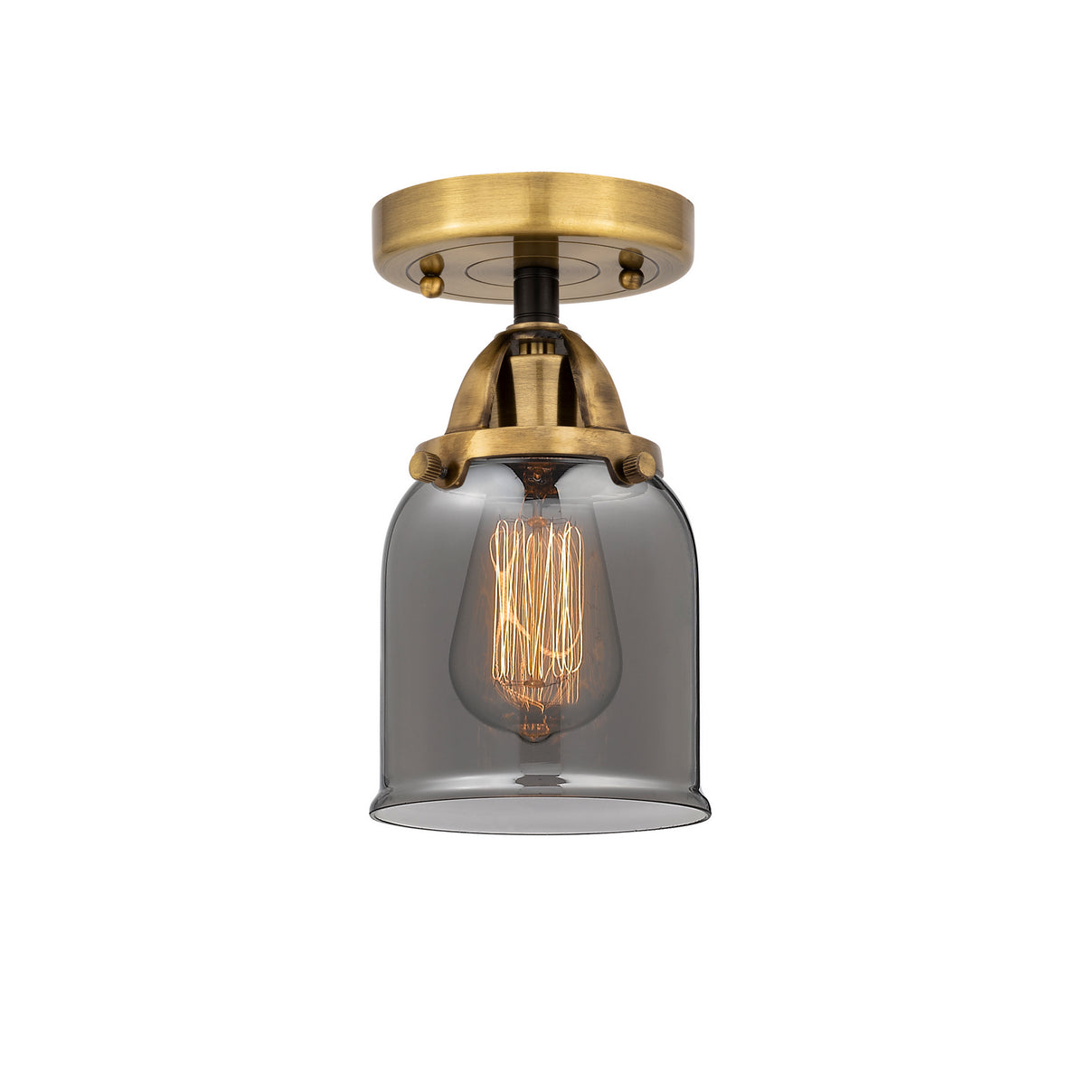 Innovations - 288-1C-BAB-G53 - One Light Semi-Flush Mount - Nouveau 2 - Black Antique Brass