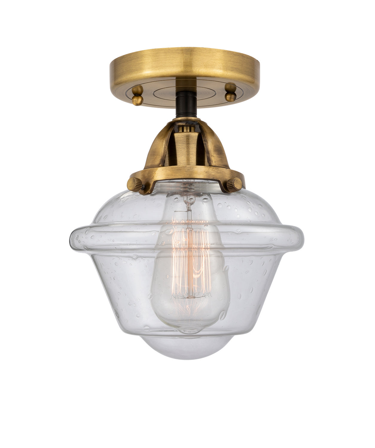 Innovations - 288-1C-BAB-G534 - One Light Semi-Flush Mount - Nouveau 2 - Black Antique Brass