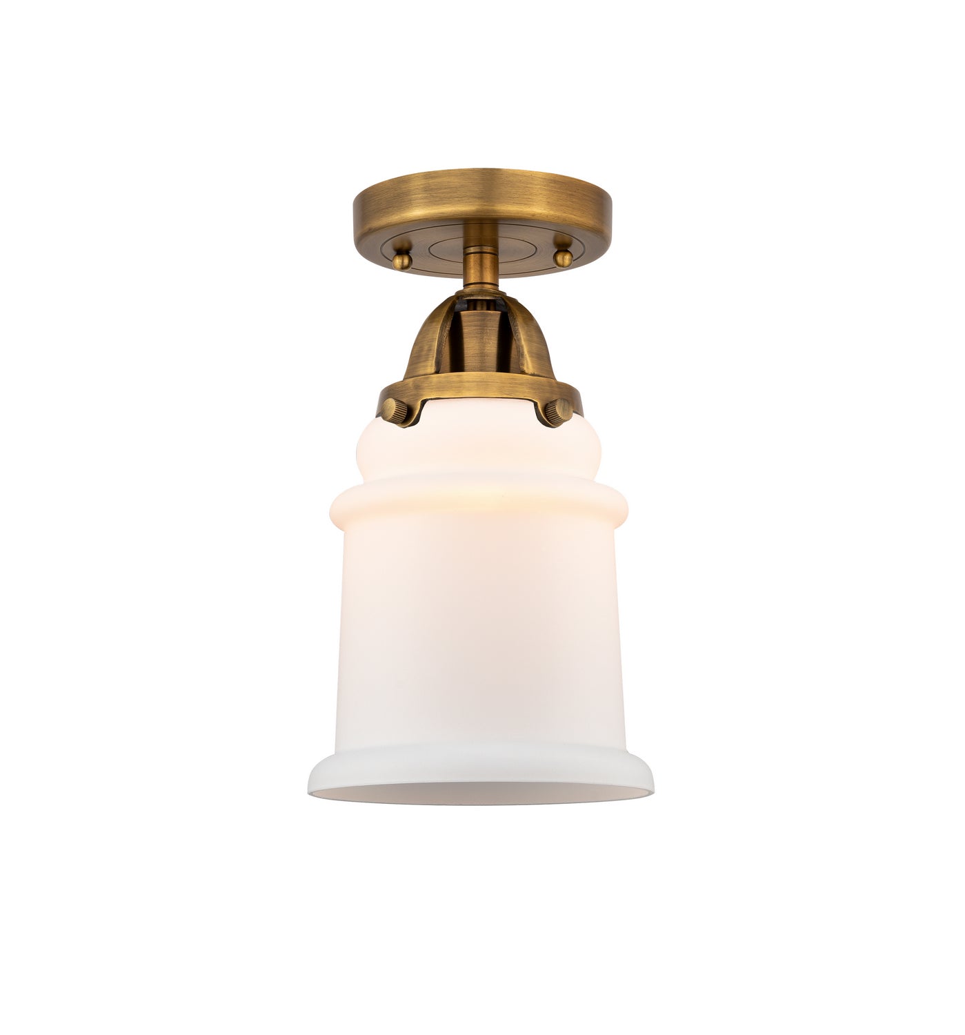 Innovations - 288-1C-BB-G181 - One Light Semi-Flush Mount - Nouveau 2 - Brushed Brass