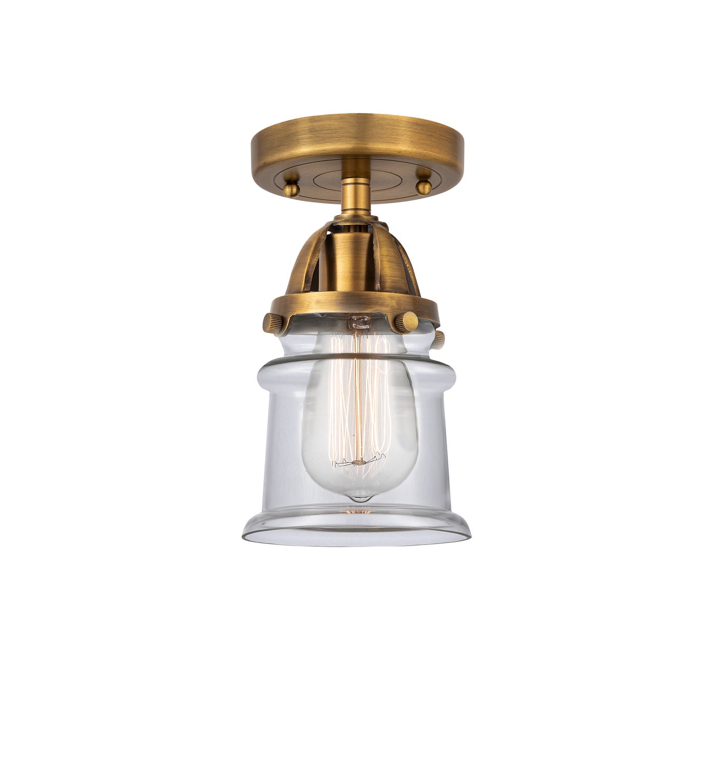 Innovations - 288-1C-BB-G182S - One Light Semi-Flush Mount - Nouveau 2 - Brushed Brass