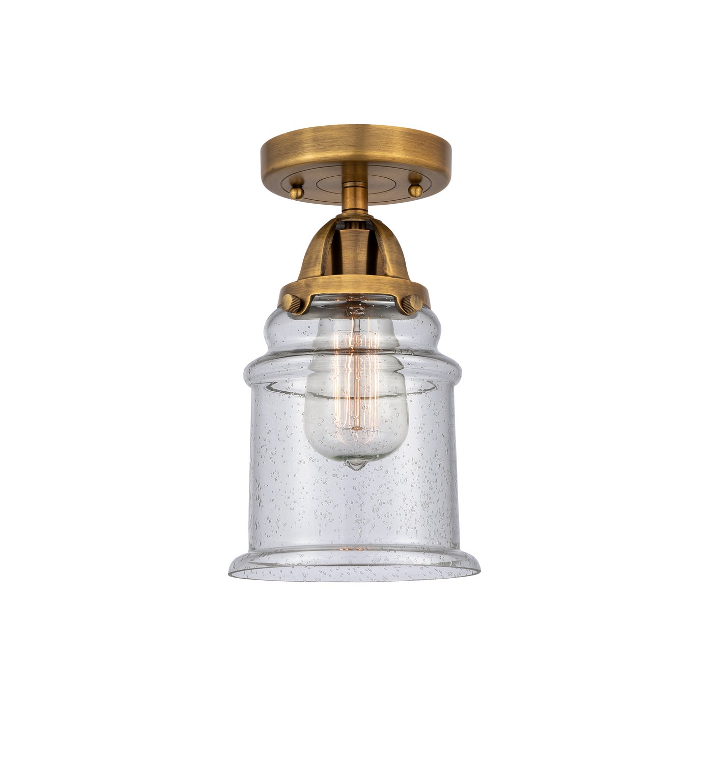 Innovations - 288-1C-BB-G184 - One Light Semi-Flush Mount - Nouveau 2 - Brushed Brass