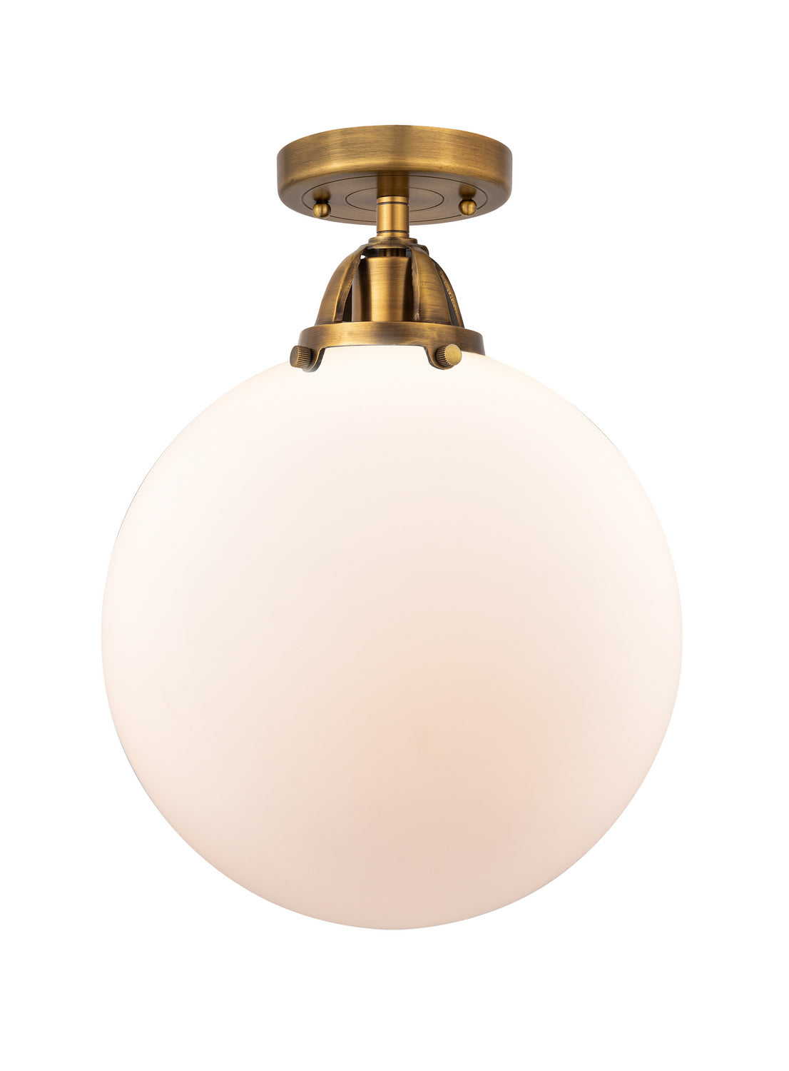 Innovations - 288-1C-BB-G201-12 - One Light Semi-Flush Mount - Nouveau 2 - Brushed Brass