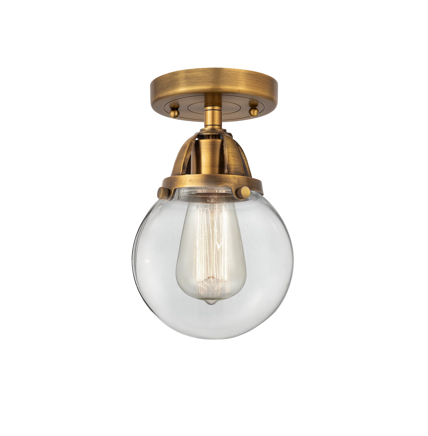 Innovations - 288-1C-BB-G202-6 - One Light Semi-Flush Mount - Nouveau 2 - Brushed Brass