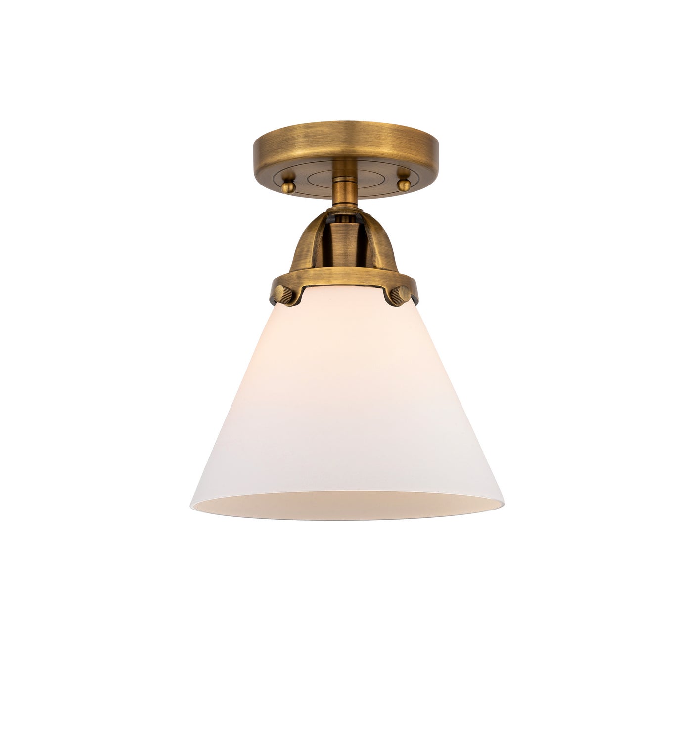 Innovations - 288-1C-BB-G41 - One Light Semi-Flush Mount - Nouveau 2 - Brushed Brass