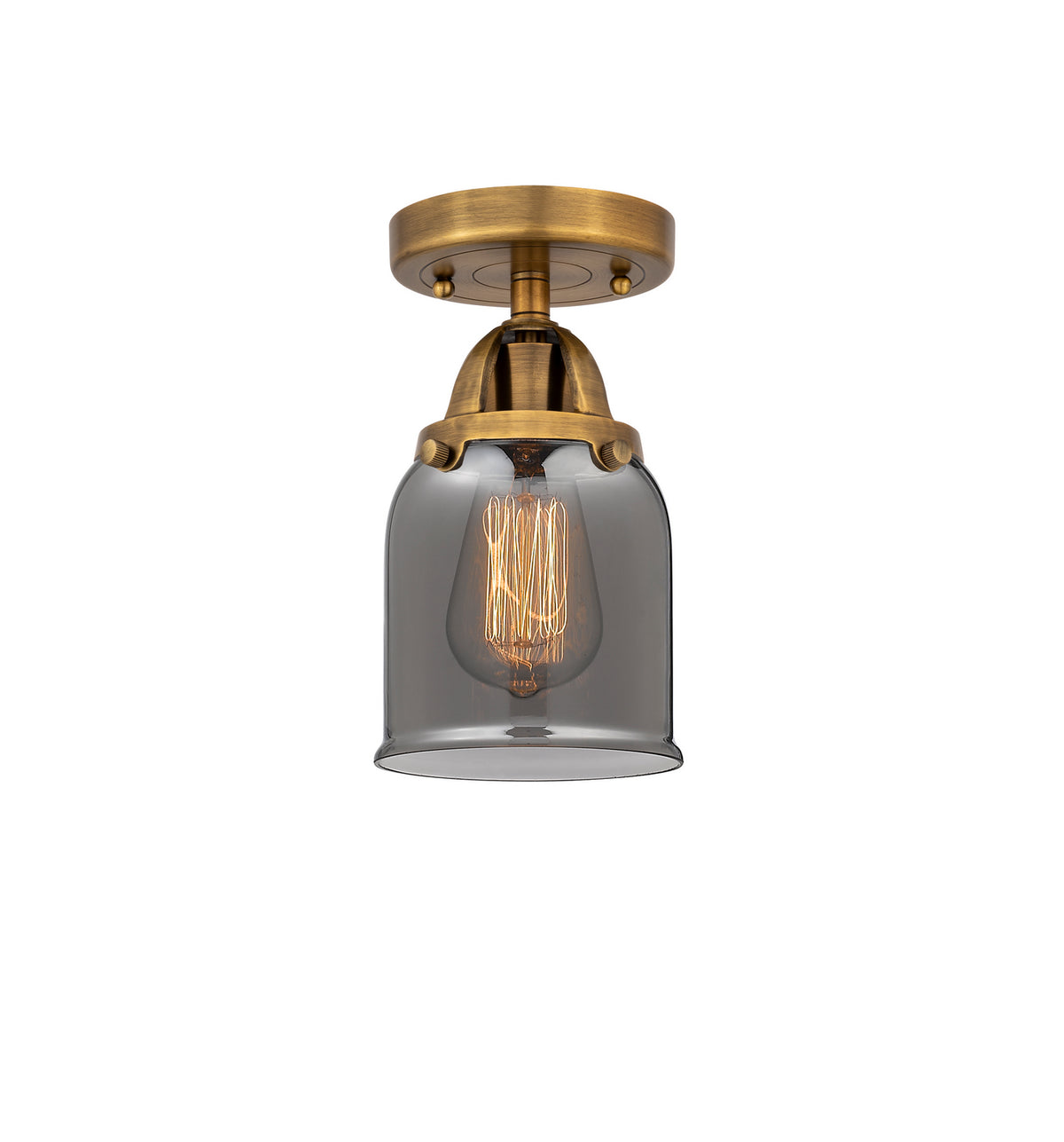 Innovations - 288-1C-BB-G53 - One Light Semi-Flush Mount - Nouveau 2 - Brushed Brass