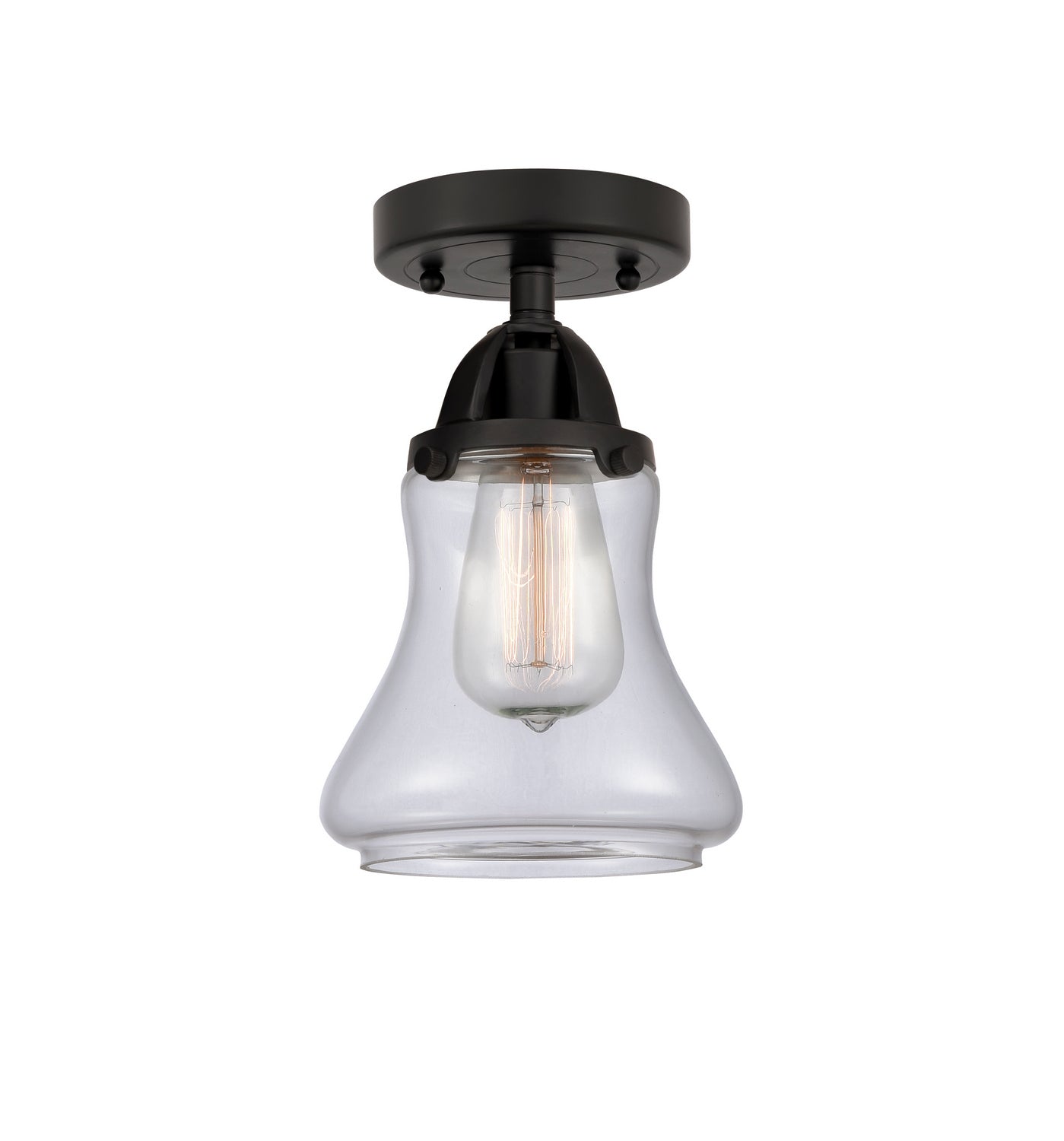 Innovations - 288-1C-BK-G192 - One Light Semi-Flush Mount - Nouveau 2 - Matte Black