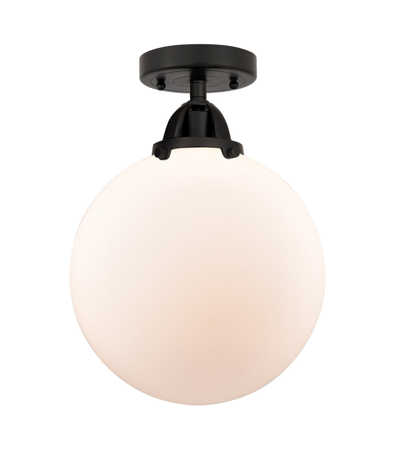 Innovations - 288-1C-BK-G201-10 - One Light Semi-Flush Mount - Nouveau 2 - Matte Black
